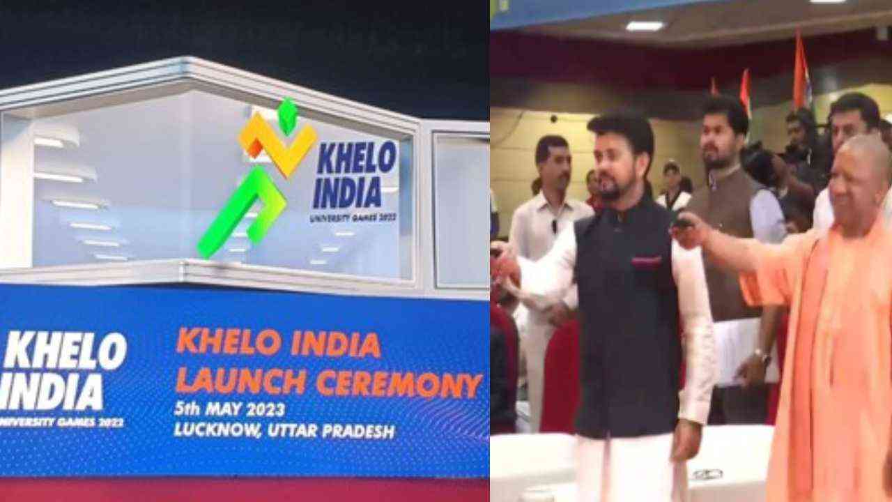 केंद्रीय मंत्री अनुराग ठाकुर ने खेलो इंडिया यूनिवर्सिटी गेम्स का LOGO किया लॉन्च, बोले- अब ‘दंगलों’ के लिए पहचाना जाएगा यूपी