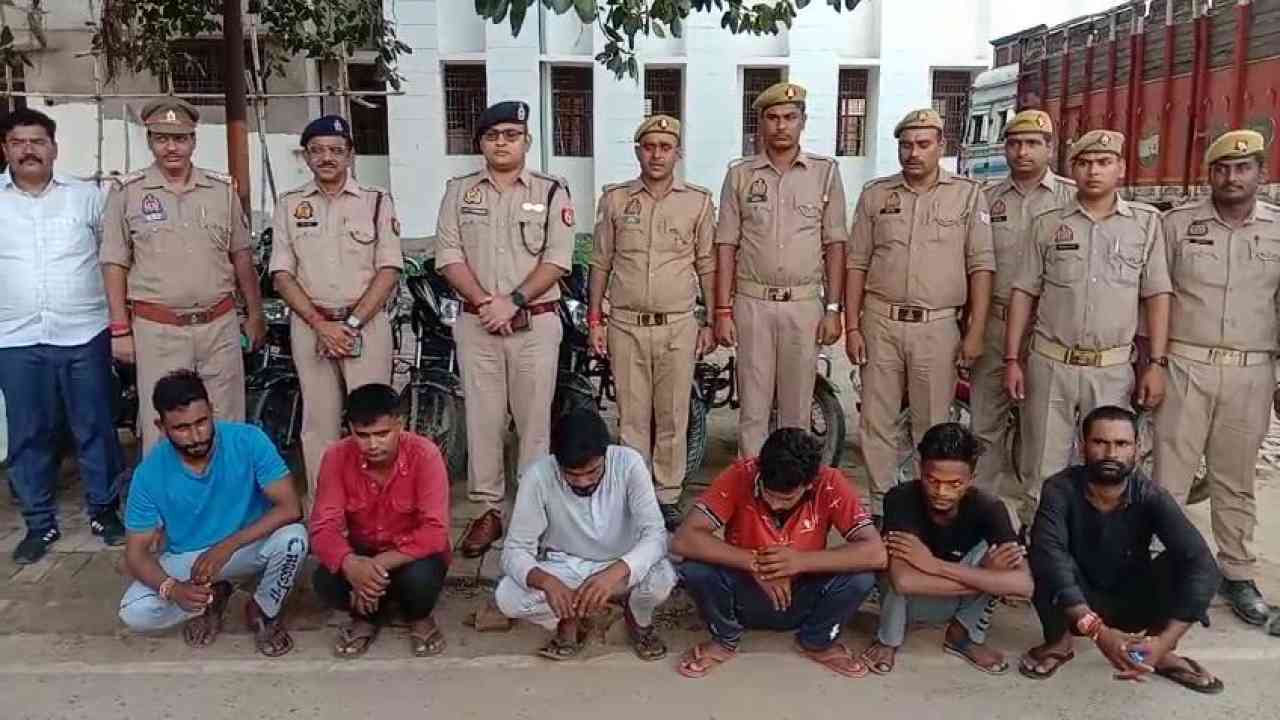 मिर्जापुर: अंतर्जनपदीय वाहन चोर गैंग का पर्दाफाश, 6 सदस्य गिरफ्तार, 11 मोटरसाइकिलें बरामद